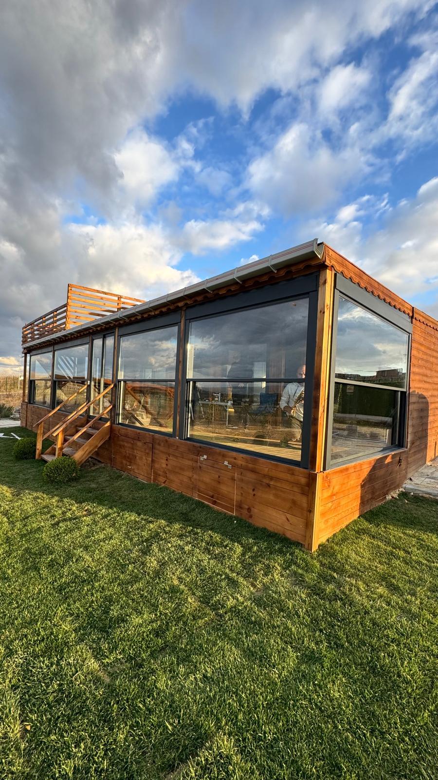 Çatalca / Subaşı Cam Balkonlu Verandalı 3+1 Tiny House Modeli