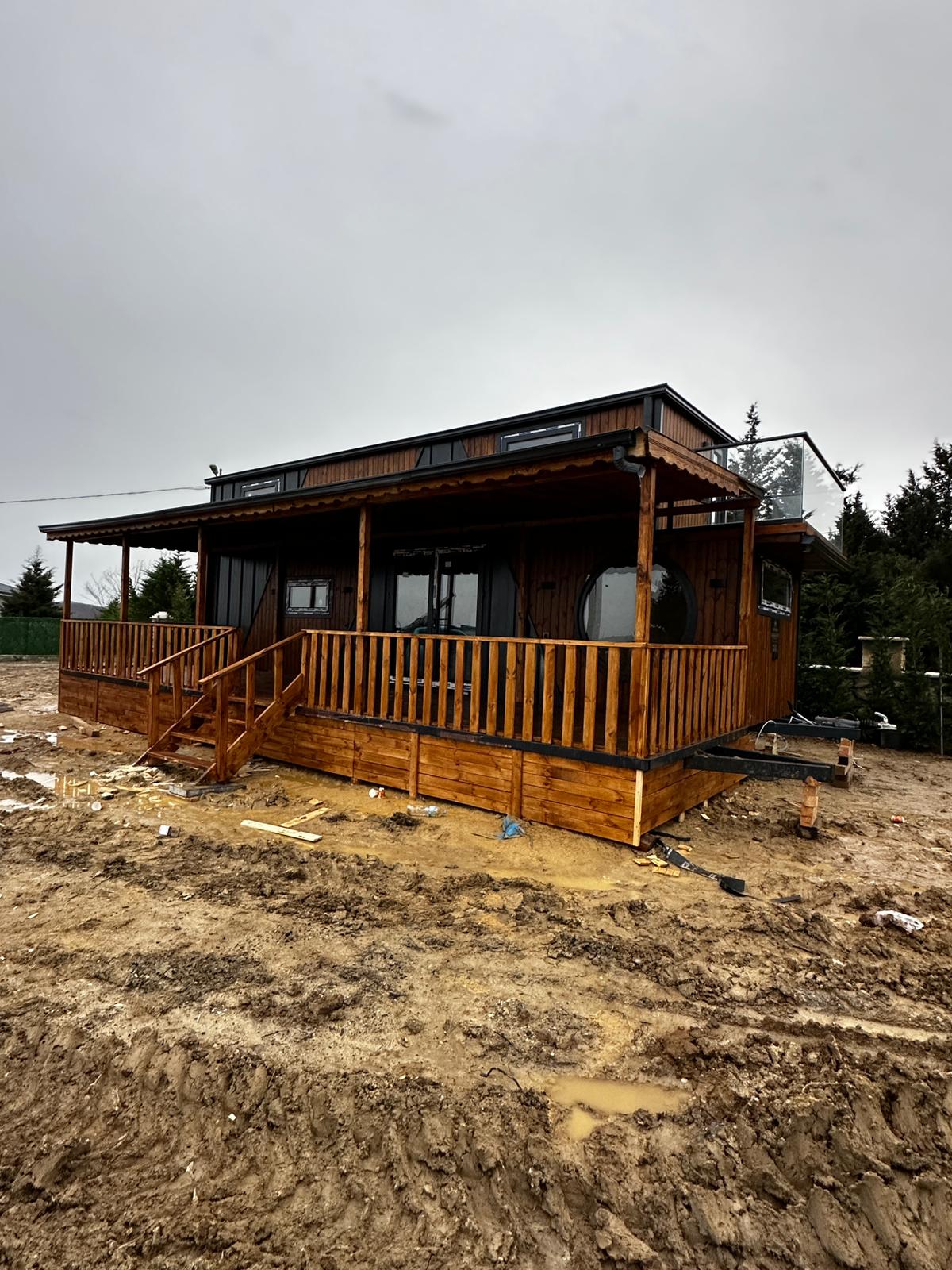 Kış Bahçeli Teras Balkonlu 2+1 Tiny House Projemiz